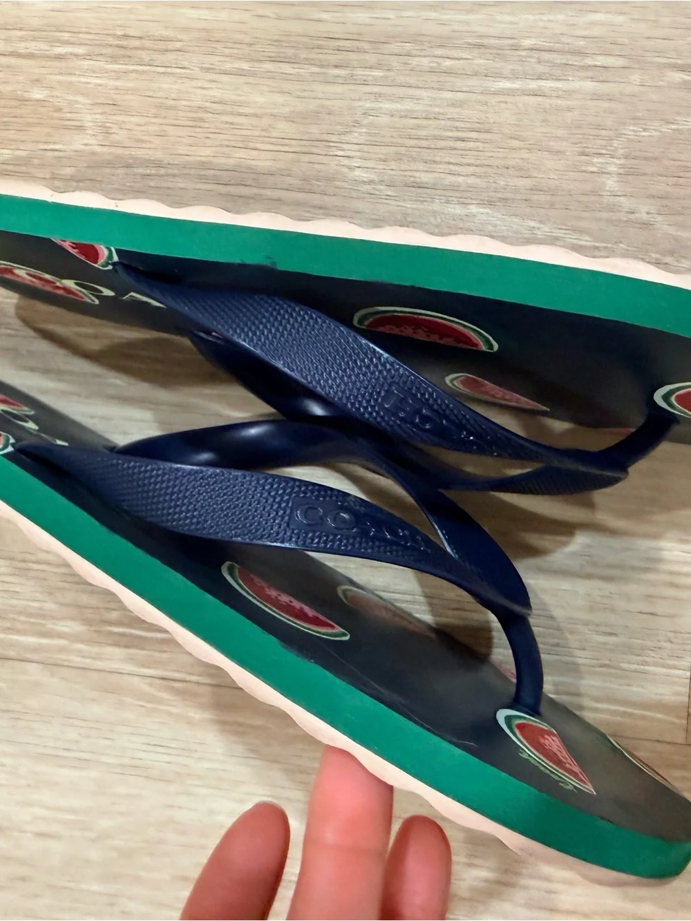 Coach Flip Flops with Watermelon Print